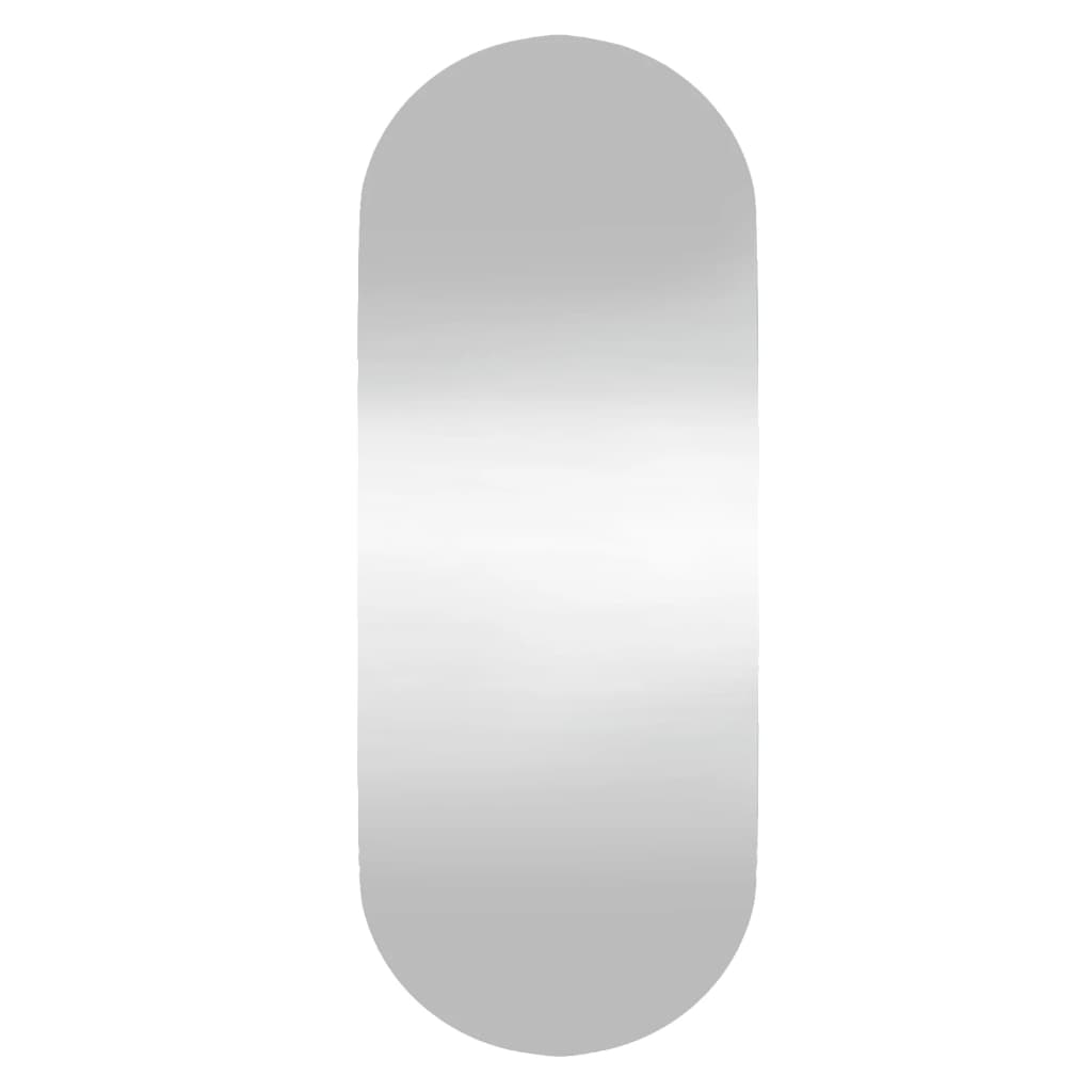 vidaXL Stensko ogledalo 20x50 cm steklo ovalno
