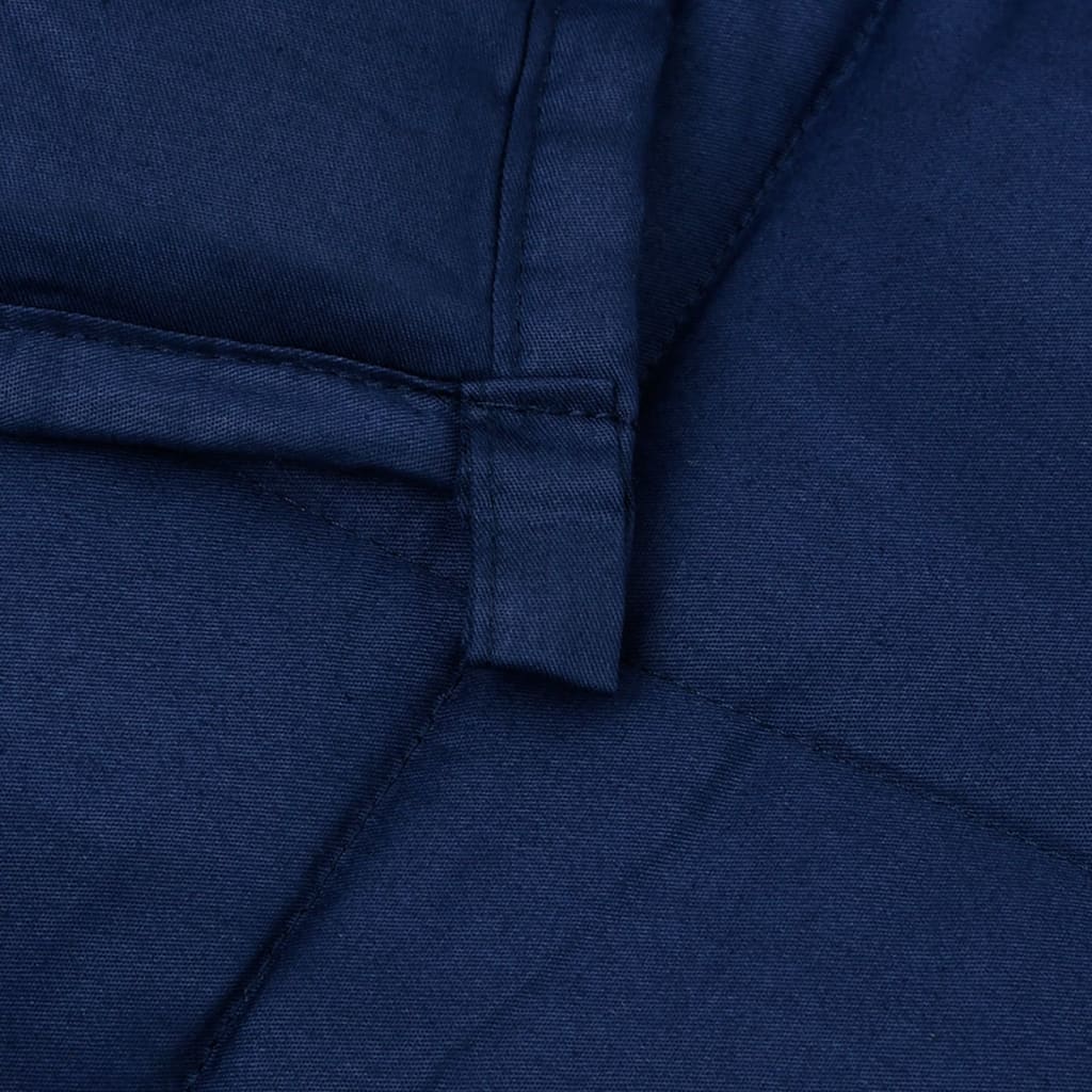 vidaXL Obtežena odeja modra 220x260 cm 11 kg blago