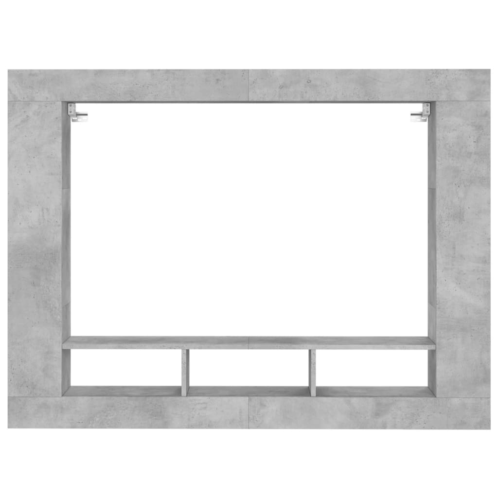 vidaXL TV omarica betonsko siva 152x22x113 cm inženirski les