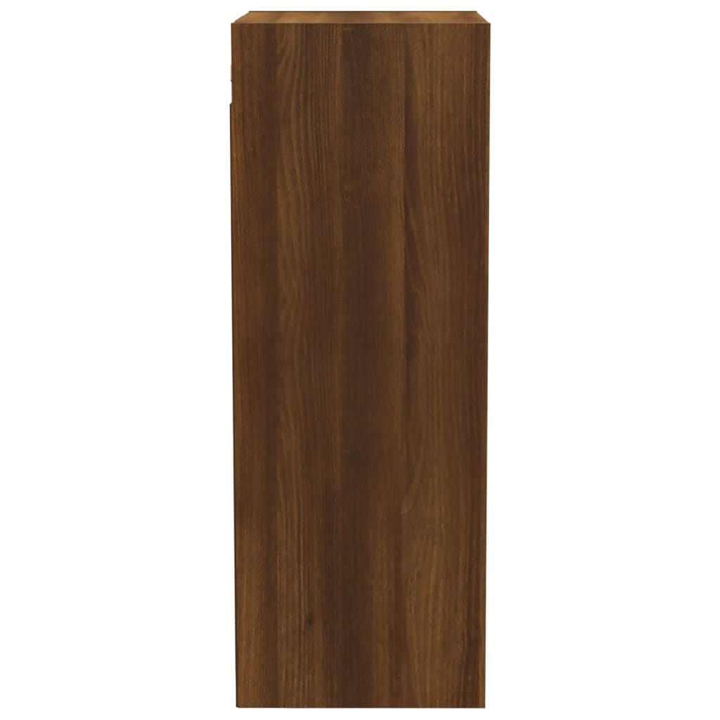 vidaXL Stenska omarica rjav hrast 34,5x32,5x90 cm inženirski les