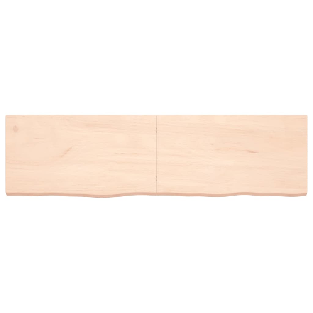 vidaXL Kopalniški pult 180x50x(2-6) cm neobdelan trden les