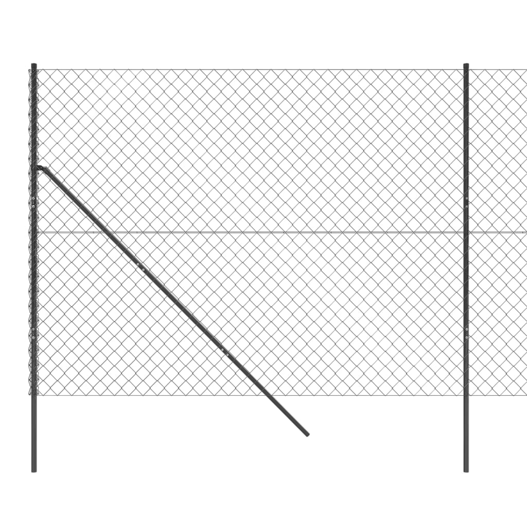 vidaXL Mrežna ograja antracitna 1,8x25 m