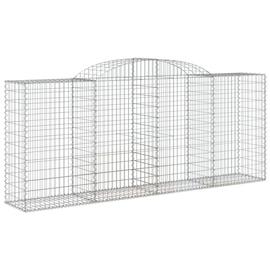 vidaXL Obokane gabion košare 25 kosa 300x50x120/140cm pocinkano železo