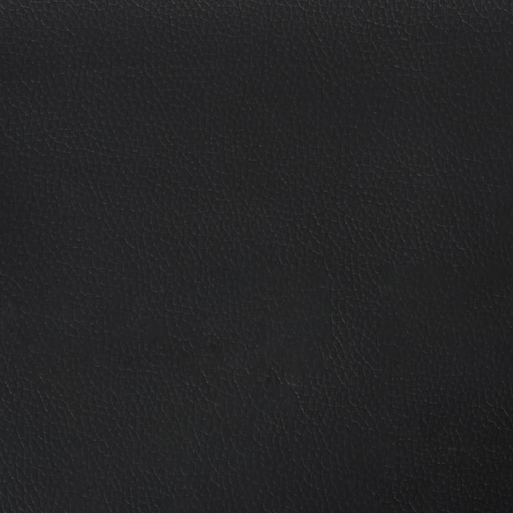 vidaXL Vzmetnica z žepkasto vzmetjo črna 140x200x20 cm umetno usnje