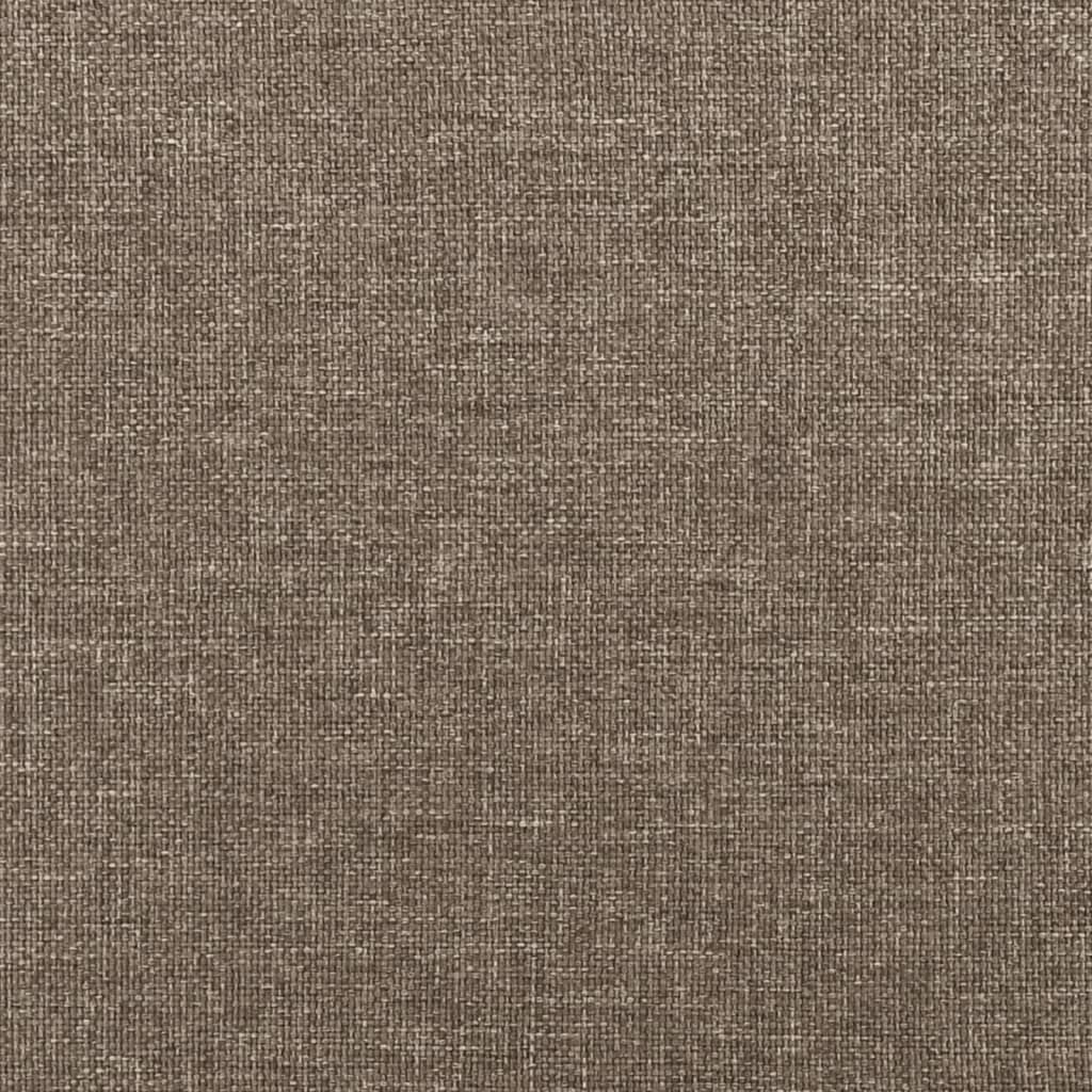 vidaXL Posteljni okvir taupe 180x200 cm blago