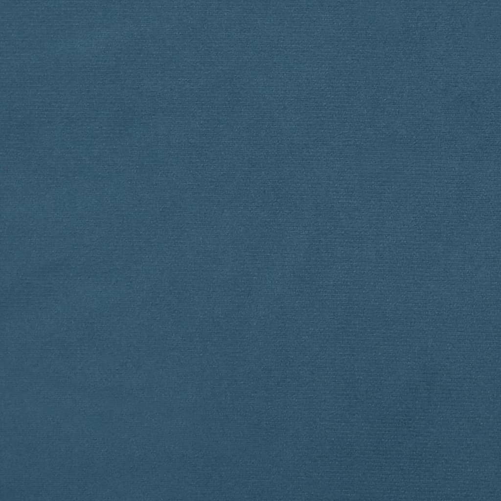 vidaXL Vzglavje z ušesi temno modro 147x16x118/128 cm žamet