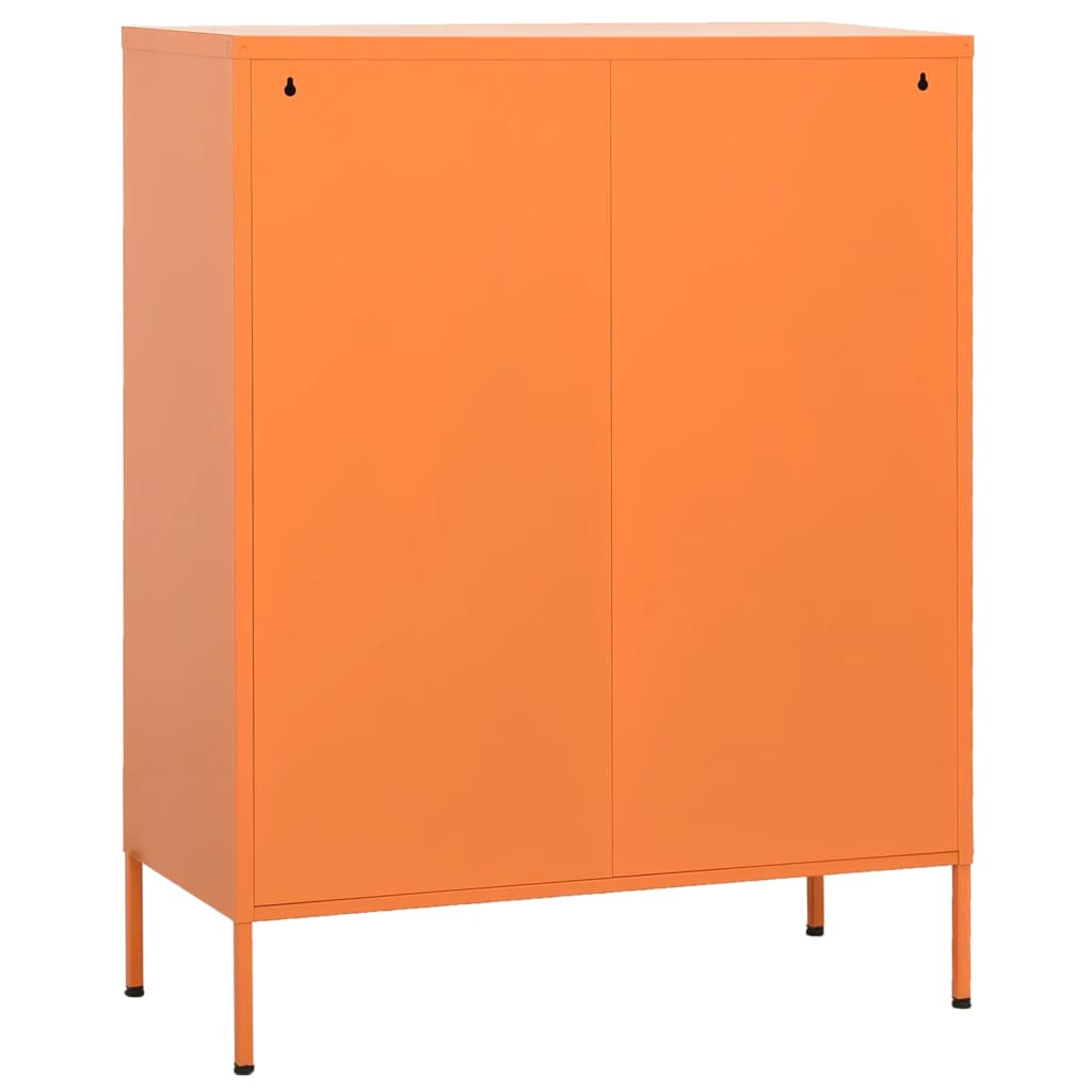 vidaXL Omara za shranjevanje oranžna 80x35x101,5 cm jeklo