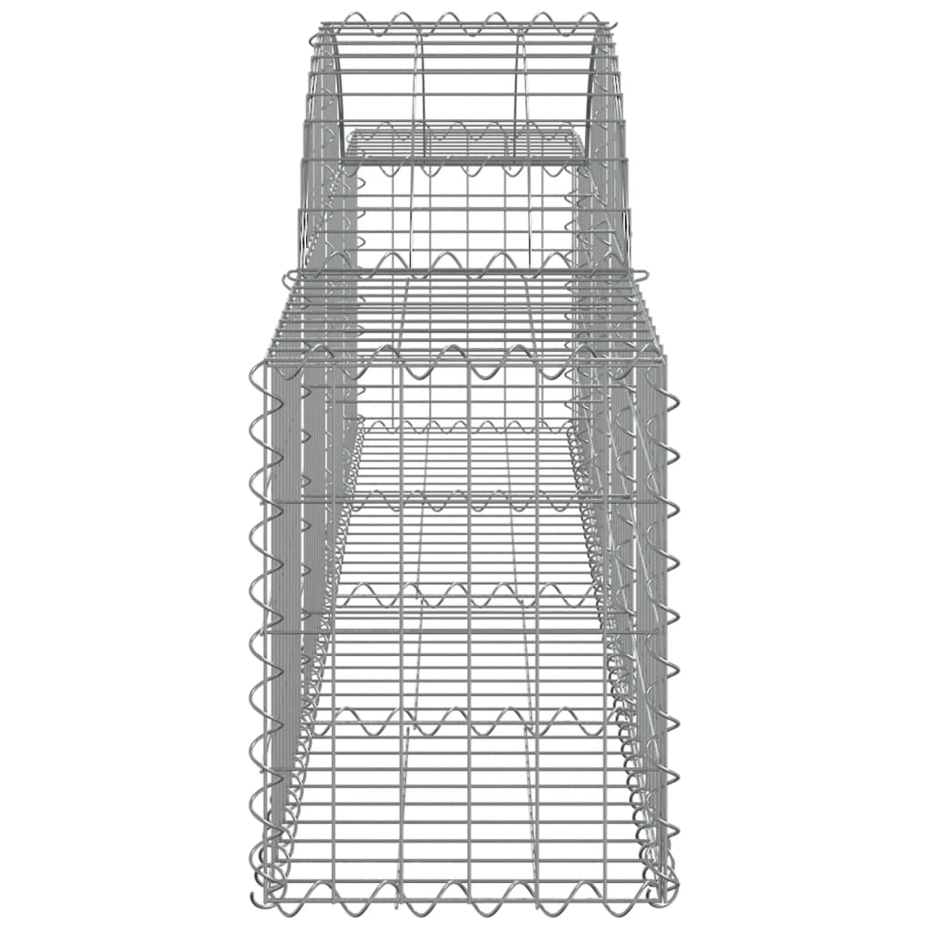 vidaXL Obokane gabion košare 6 kosov 200x30x40/60 cm pocinkano železo