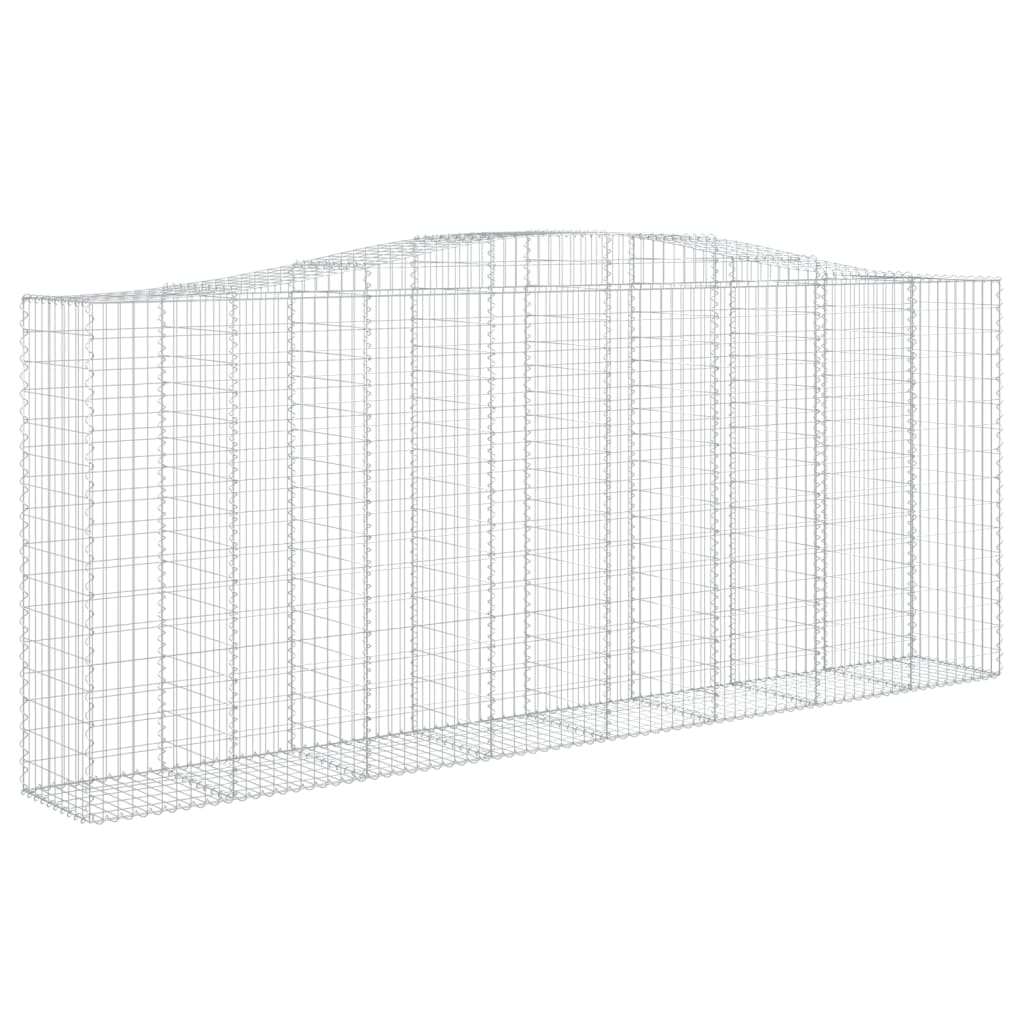 vidaXL Obokane gabion košare 6 kosov 400x50x160/180cm pocinkano železo