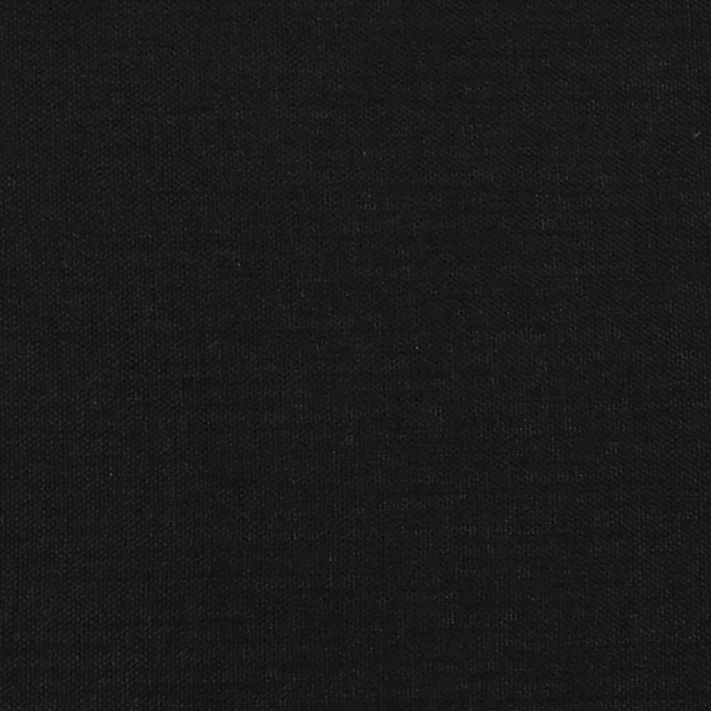 vidaXL Posteljni okvir črn 100x200 cm blago