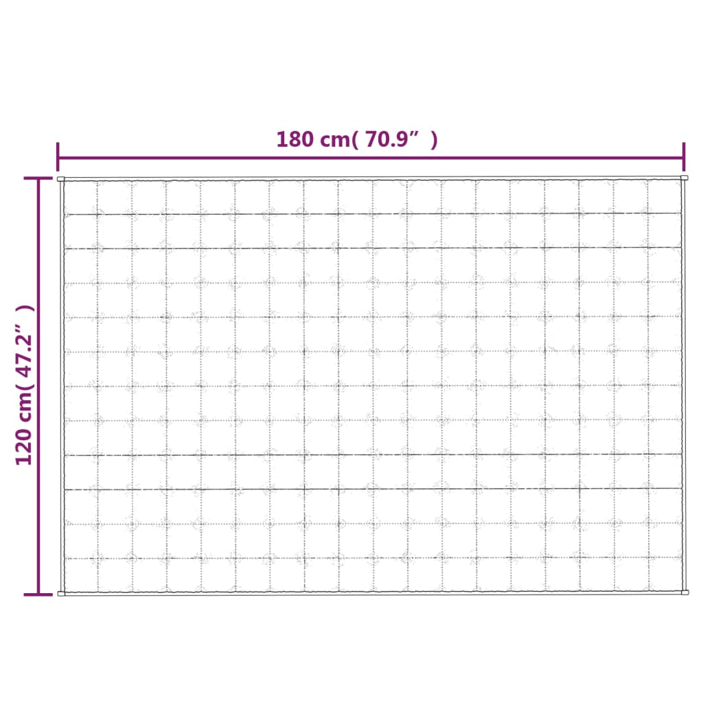 vidaXL Obtežena odeja siva 120x180 cm 9 kg blago