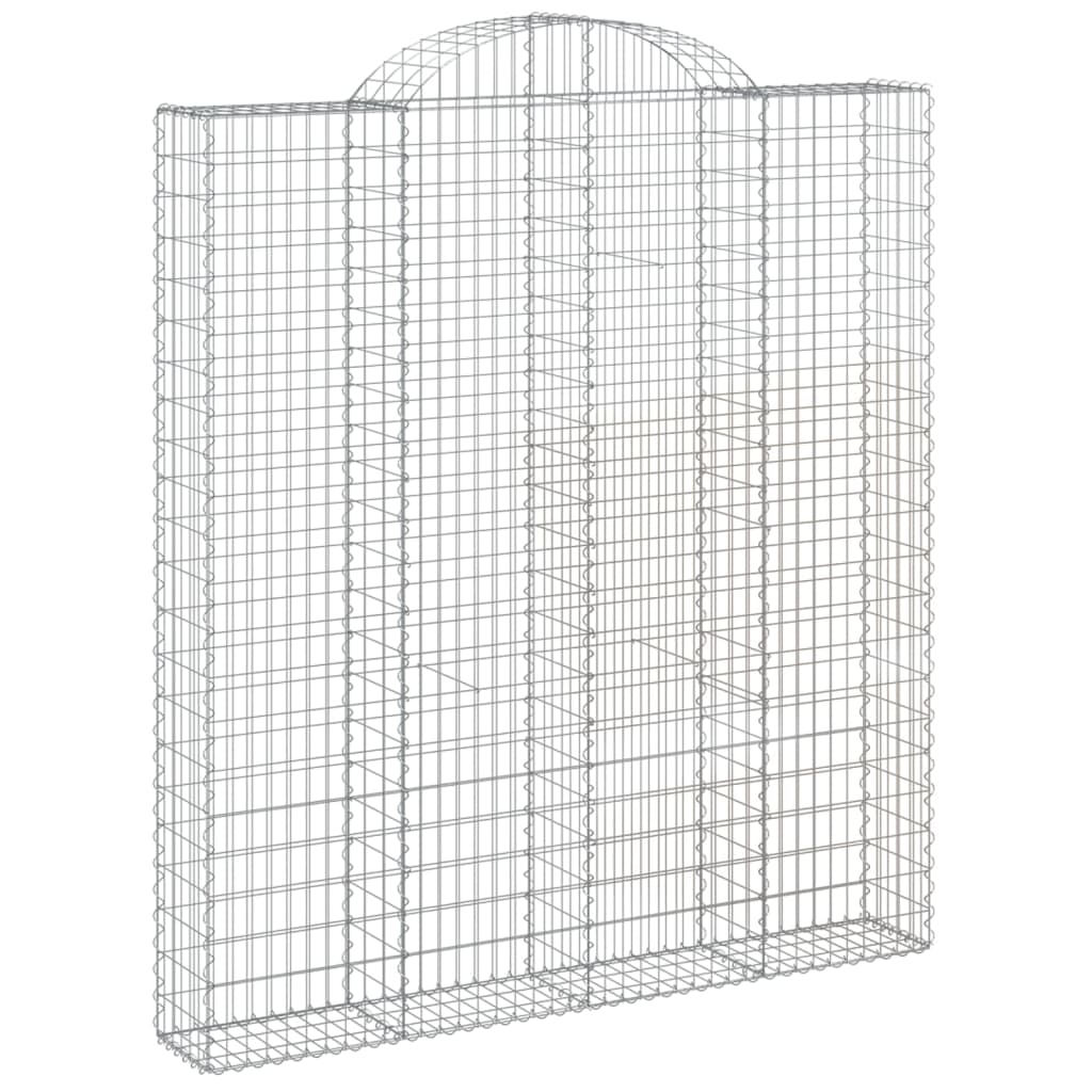 vidaXL Obokane gabion košare 15kosov 200x30x220/240cm pocinkano železo