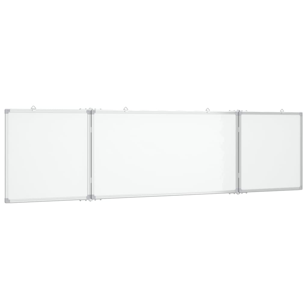 vidaXL Magnetna tabla zložljiva 160x40x1,7 cm aluminij