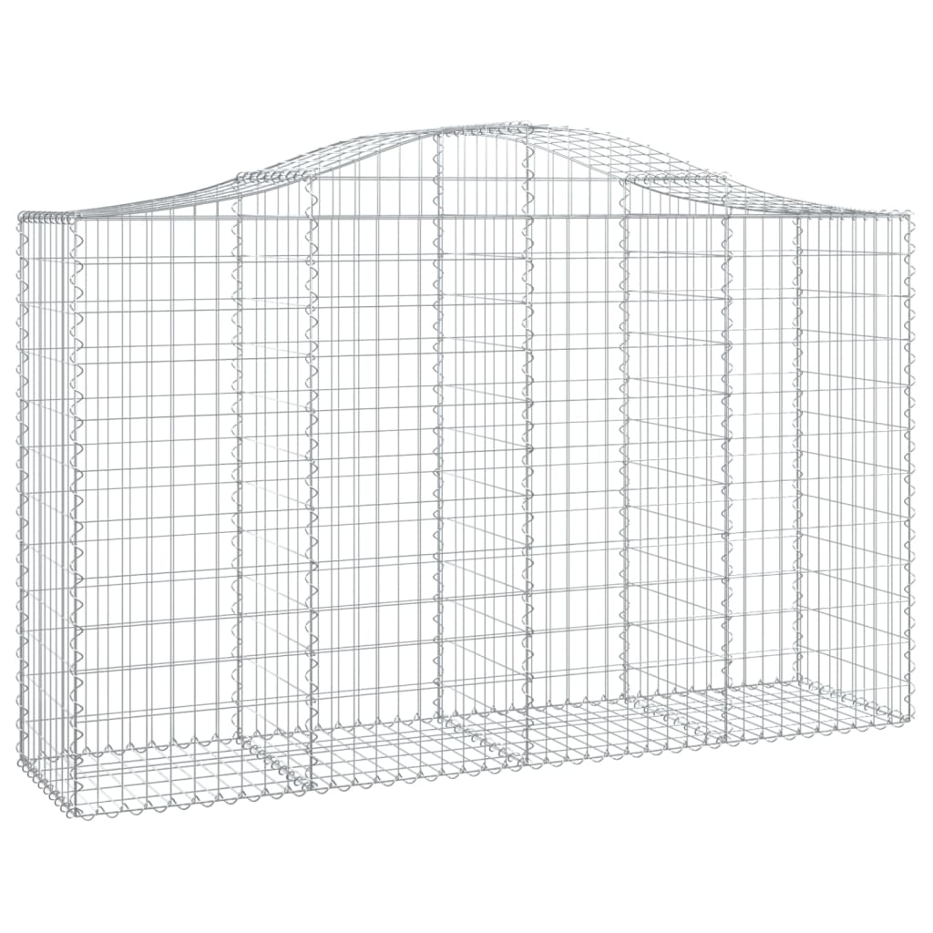 vidaXL Obokane gabion košare 20 kosa 200x50x120/140cm pocinkano železo