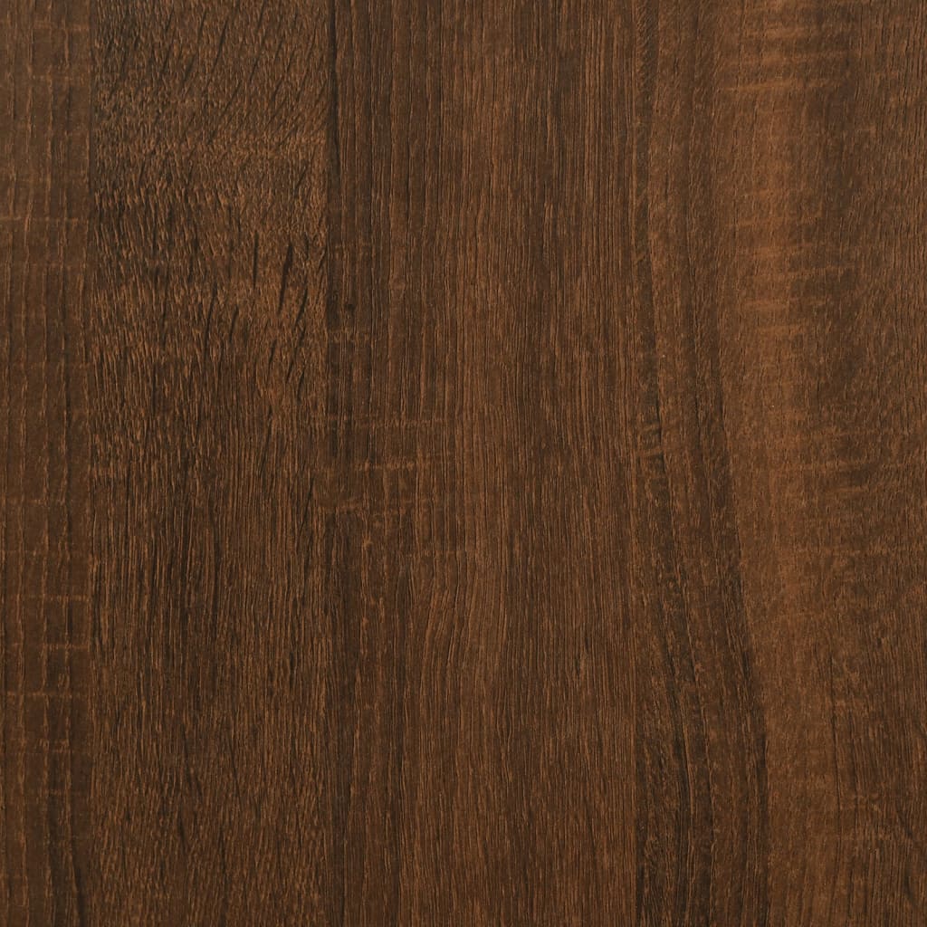 vidaXL Klubska mizica rjavi hrast 90x50x45 cm inženirski les