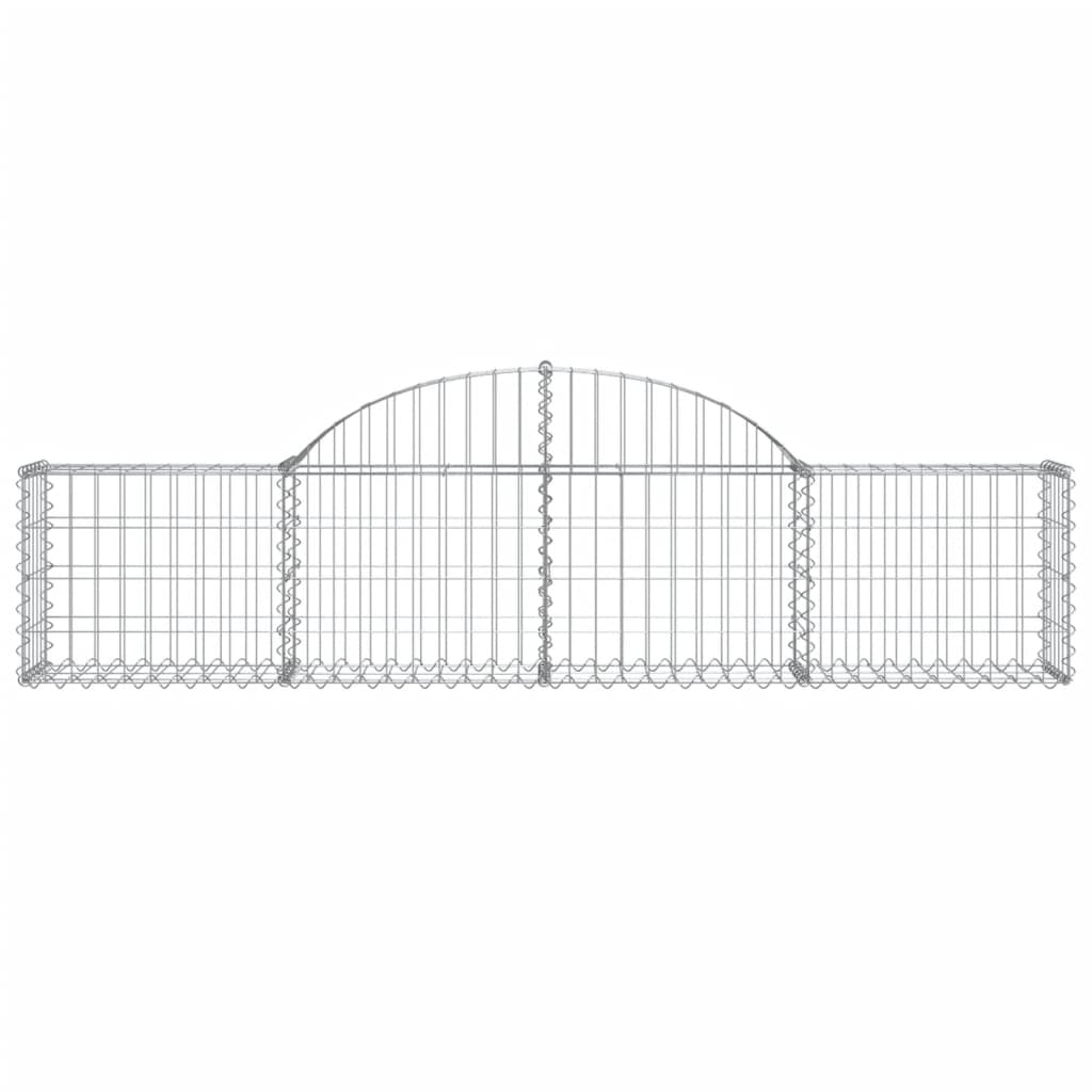 vidaXL Obokane gabion košare 11 kosov 200x30x40/60 cm pocinkano železo