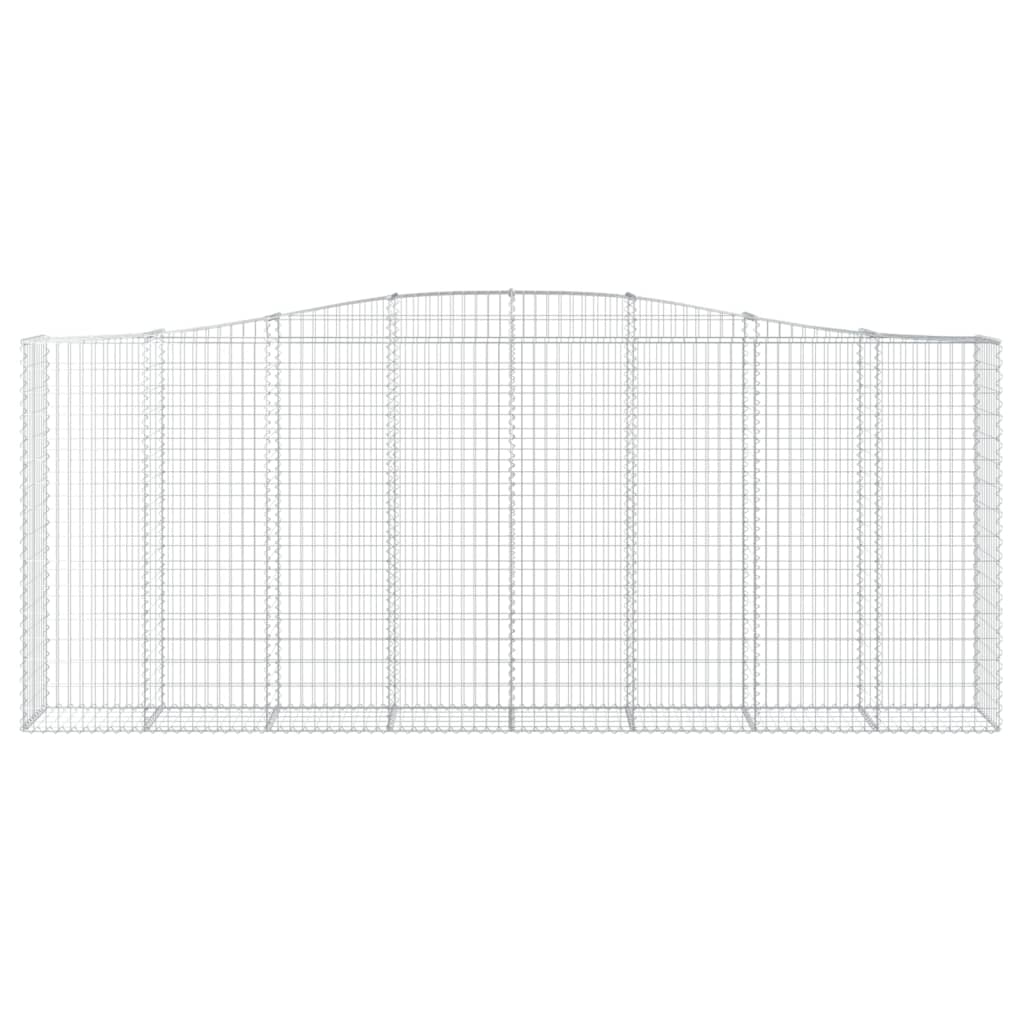 vidaXL Obokane gabion košare 6 kosov 400x50x160/180cm pocinkano železo