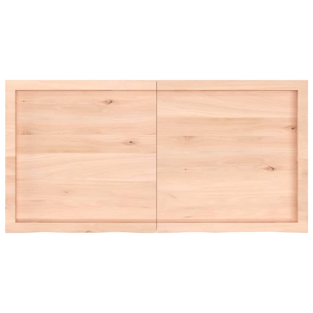 vidaXL Mizna plošča 120x60x(2-4) cm neobdelana trdna hrastovina