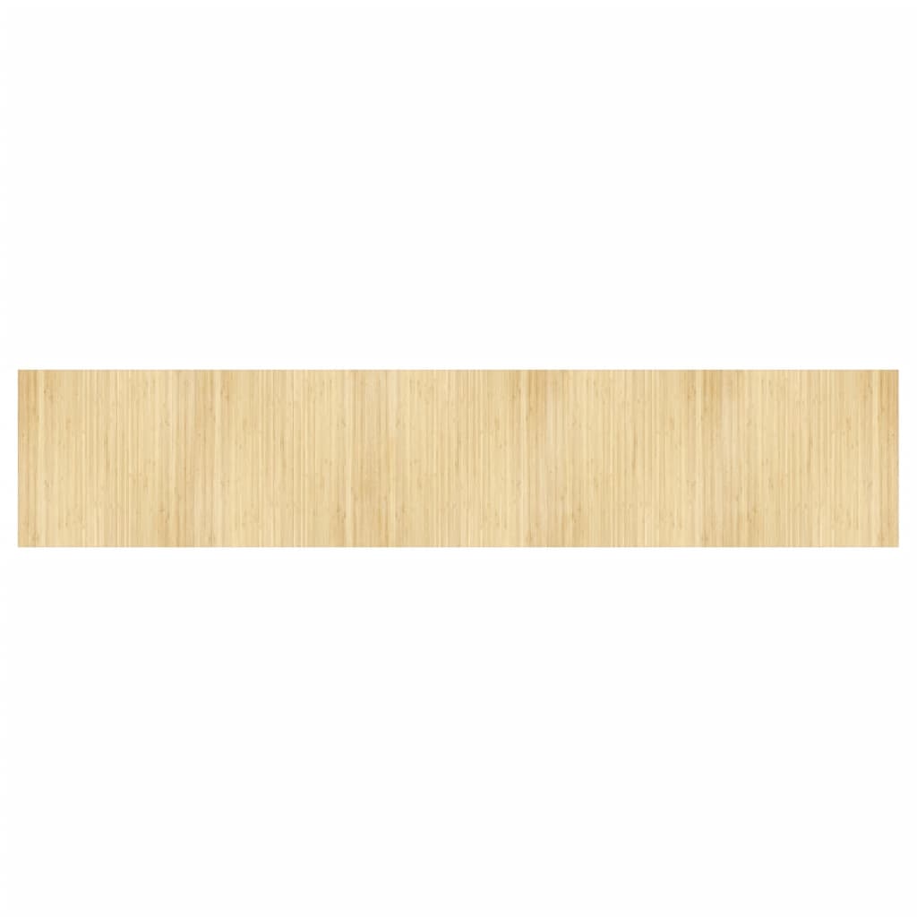 vidaXL Preproga pravokotna svetlo naravna 100x500 cm bambus