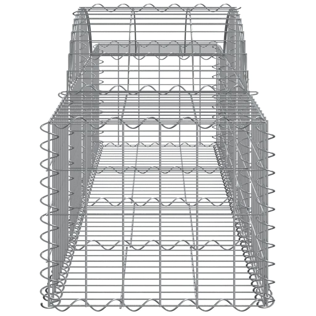 vidaXL Obokane gabion košare 20 kosov 200x50x40/60 cm pocinkano železo