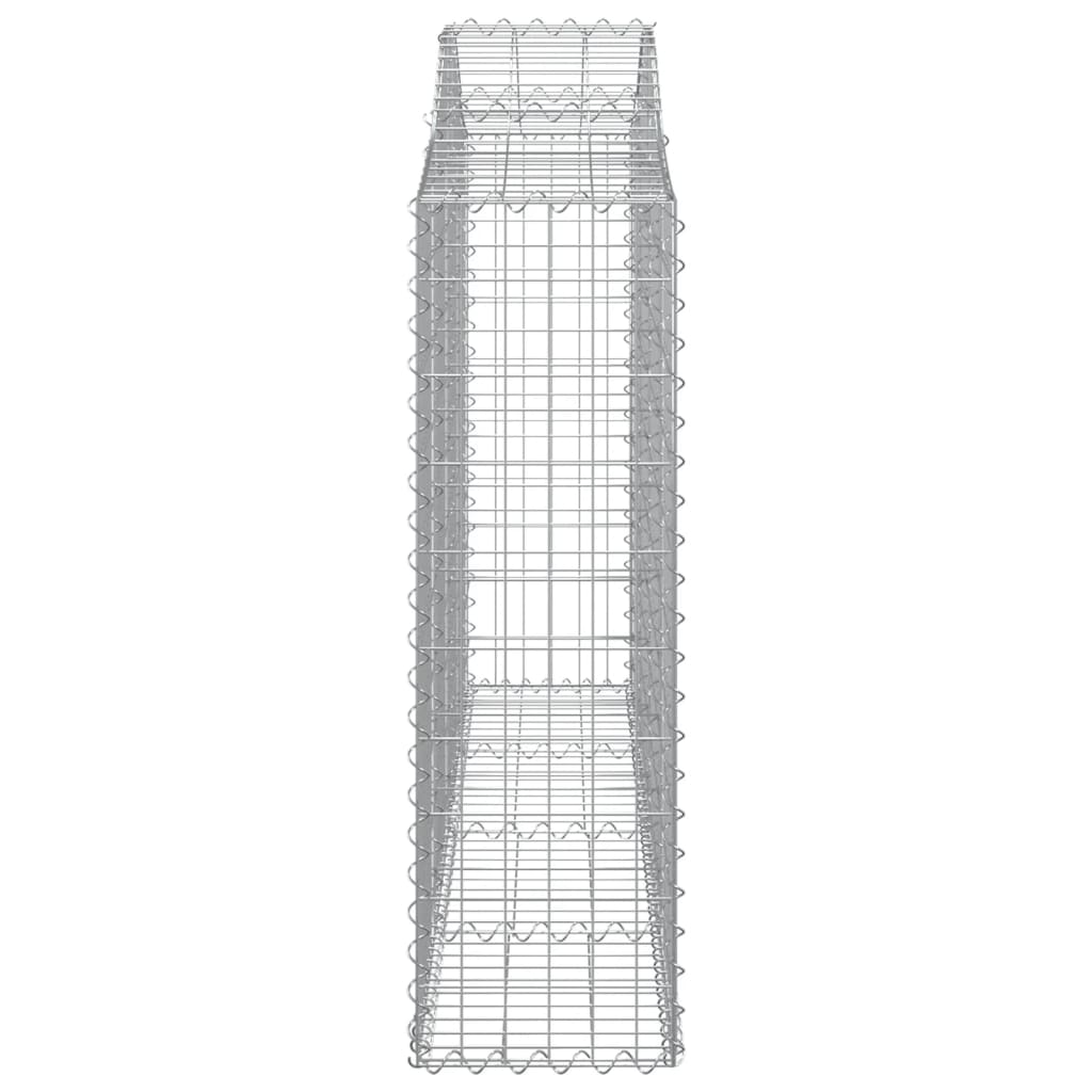 vidaXL Obokane gabion košare 7 kosov 200x30x100/120cm pocinkano železo