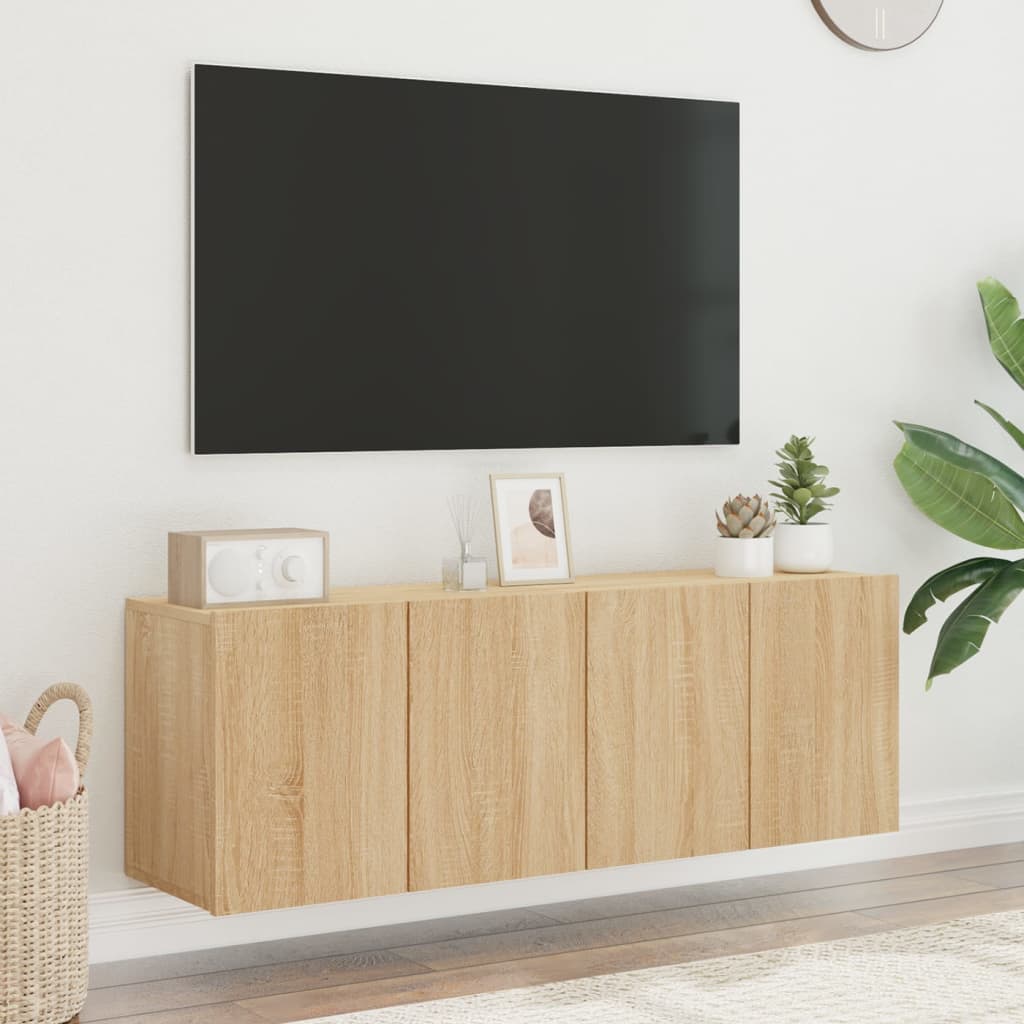 vidaXL Stenske TV omarice 2 kosa sonoma hrast 60x30x41 cm