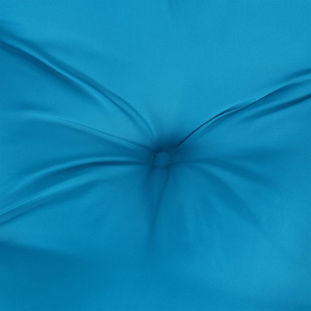 vidaXL Okrogla blazina svetlo modra Ø 100 x 11 cm oxford tkanina