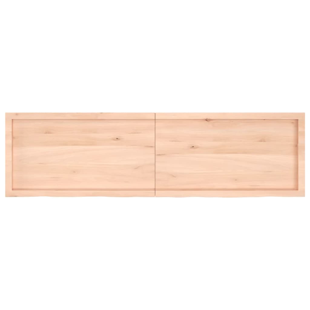 vidaXL Kopalniški pult 180x50x(2-6) cm neobdelan trden les