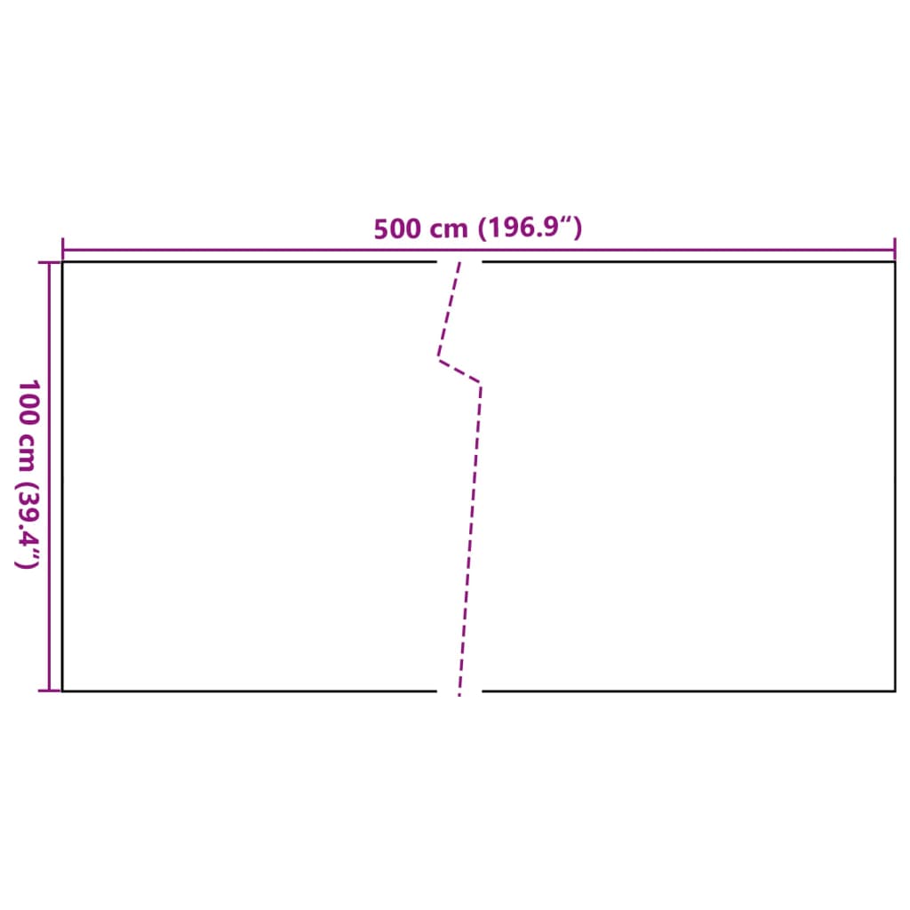 vidaXL Balkonsko platno antracitno 500x100 cm poli ratan