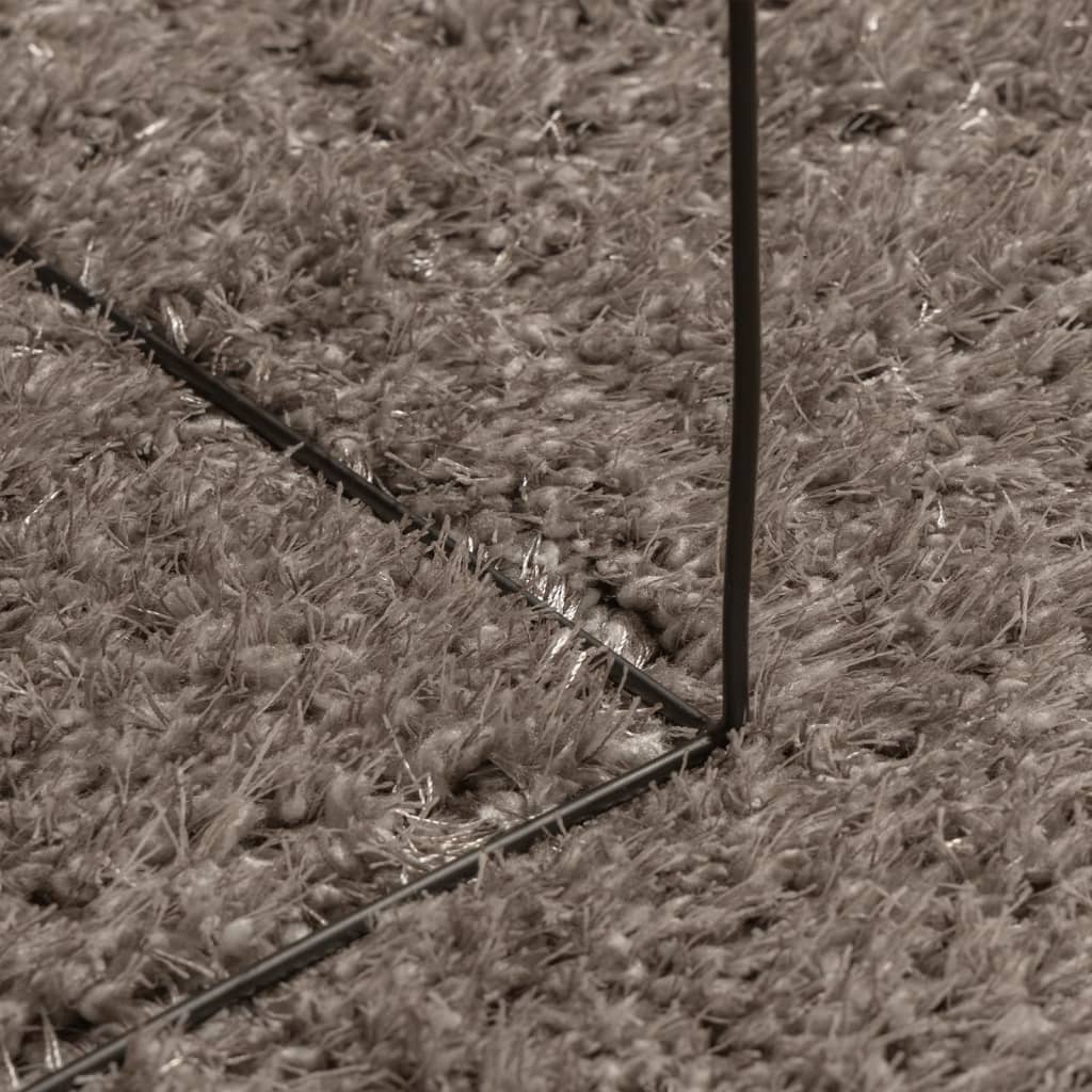 vidaXL Preproga ISTAN visoka vlakna sijoč videz siva 240x340 cm