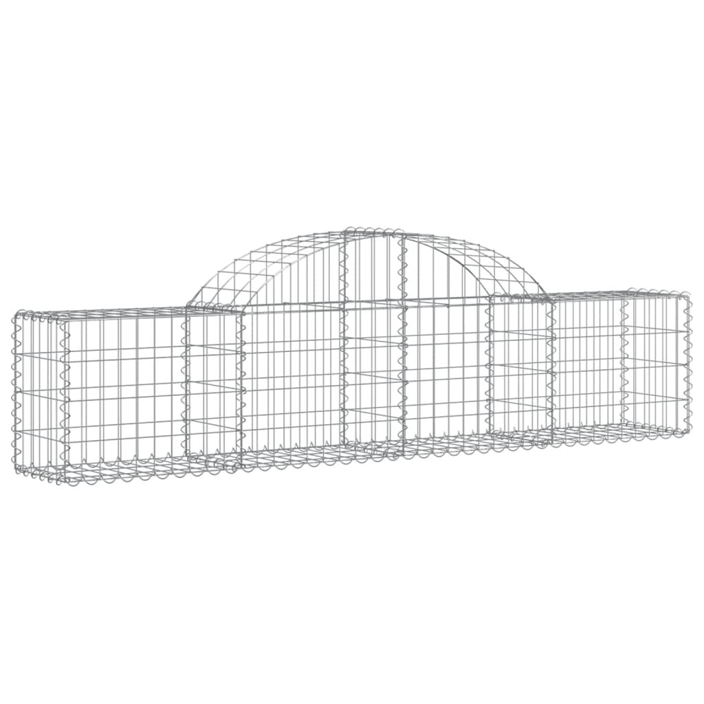 vidaXL Obokane gabion košare 11 kosov 200x30x40/60 cm pocinkano železo