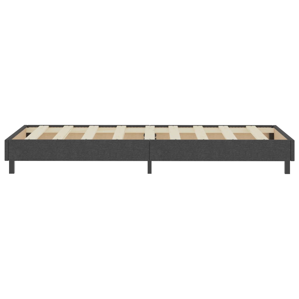 vidaXL Boxspring postelja temno siva iz blaga 100x200 cm