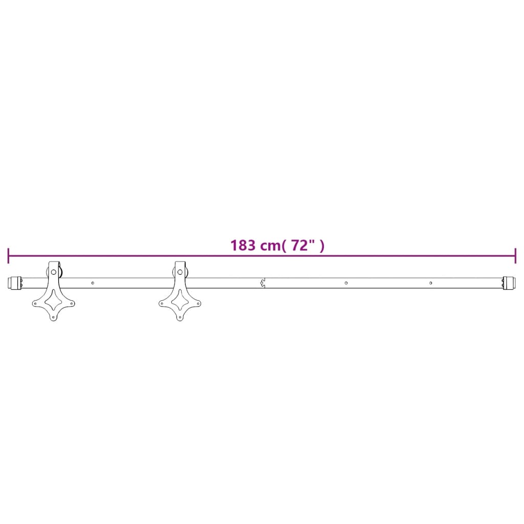 vidaXL Drsna vrata s kompletom vodil 80x210 cm trdna borovina