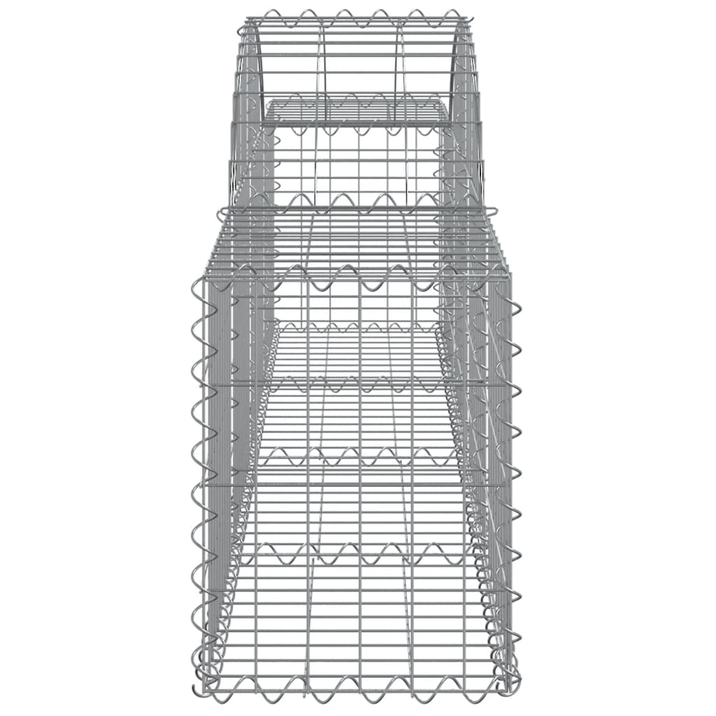 vidaXL Obokane gabion košare 11 kosov 200x30x40/60 cm pocinkano železo