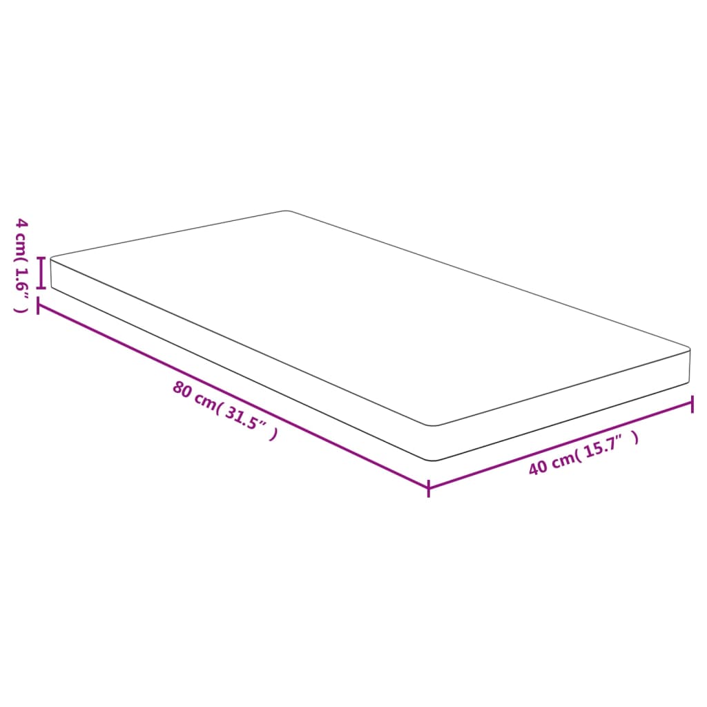 vidaXL Mizna plošča 40x80x4 cm bambus