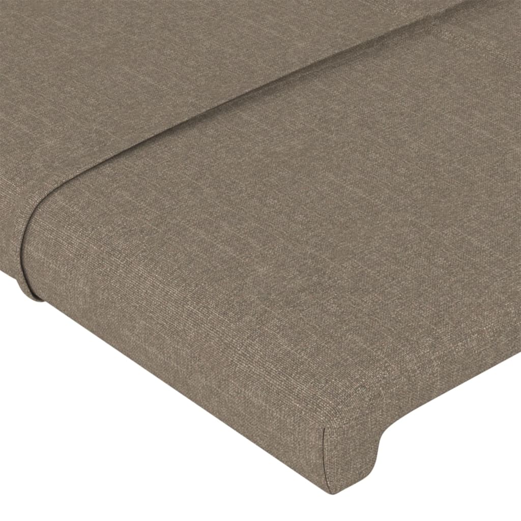 vidaXL Vzglavje z ušesi taupe 147x23x118/128 cm blago