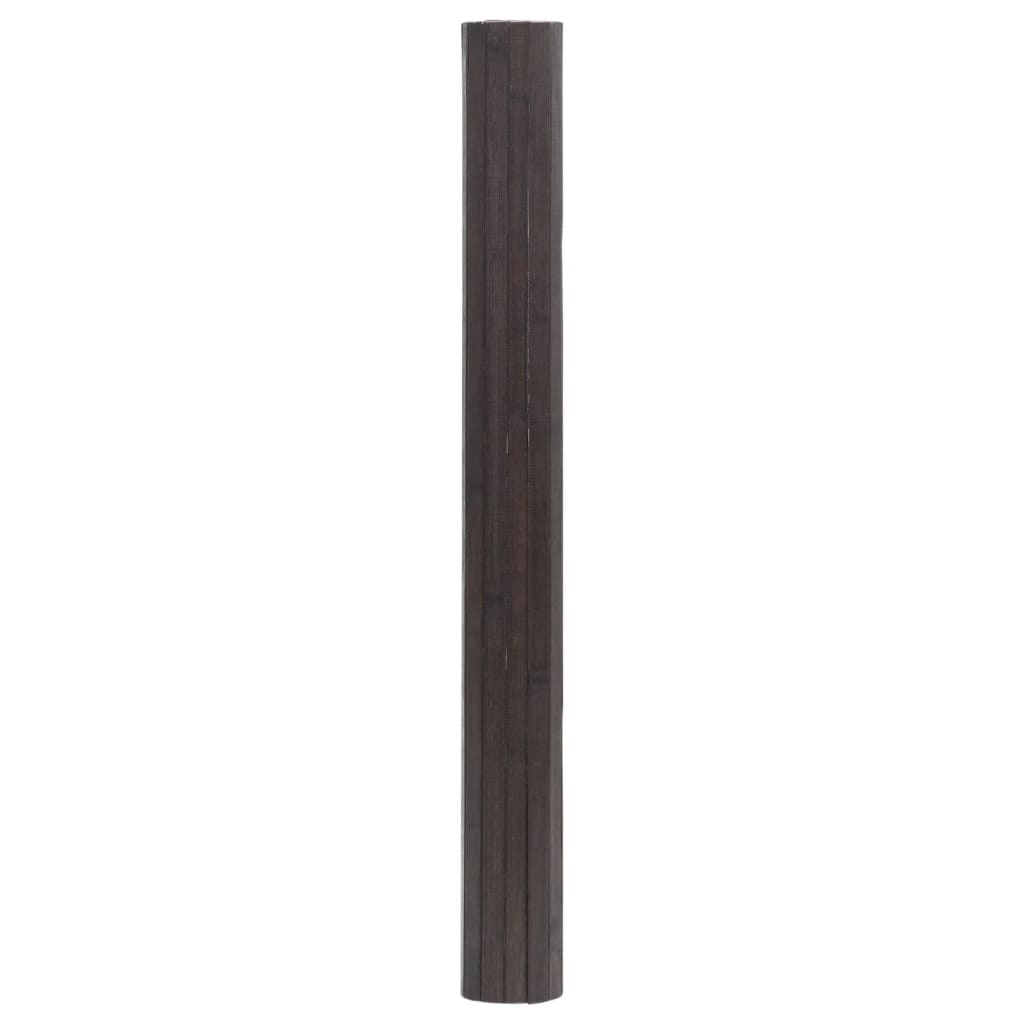 vidaXL Preproga pravokotna temno rjava 100x200 cm bambus