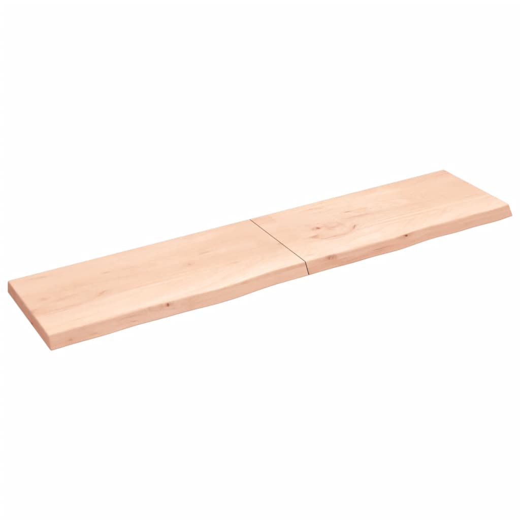 vidaXL Kopalniški pult 220x50x(2-6) cm neobdelan trden les