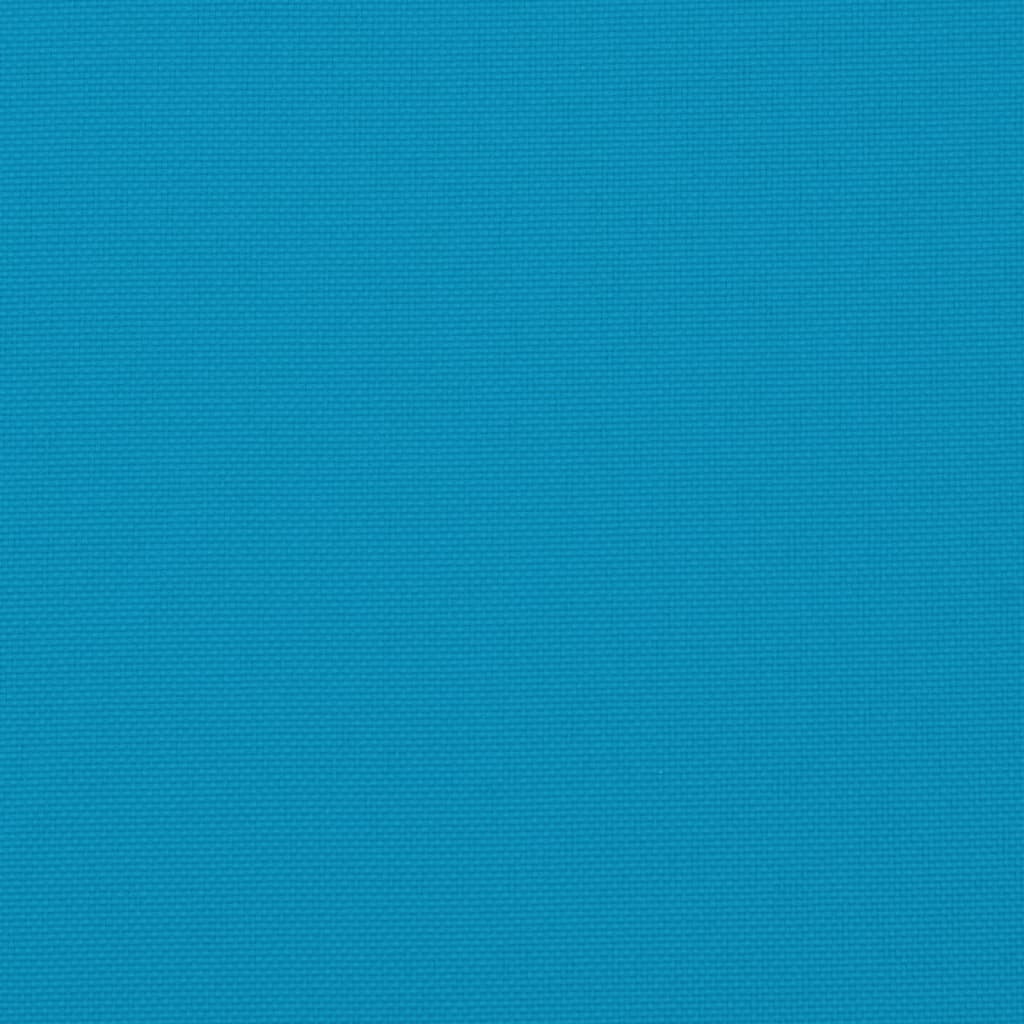 vidaXL Okrogla blazina svetlo modra Ø 100 x 11 cm oxford tkanina