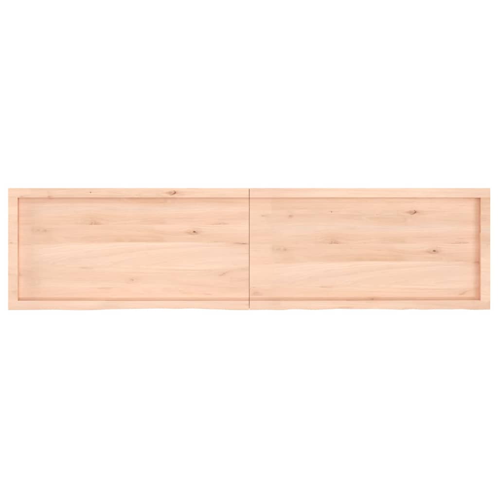 vidaXL Kopalniški pult 200x50x(2-4) cm neobdelan trden les