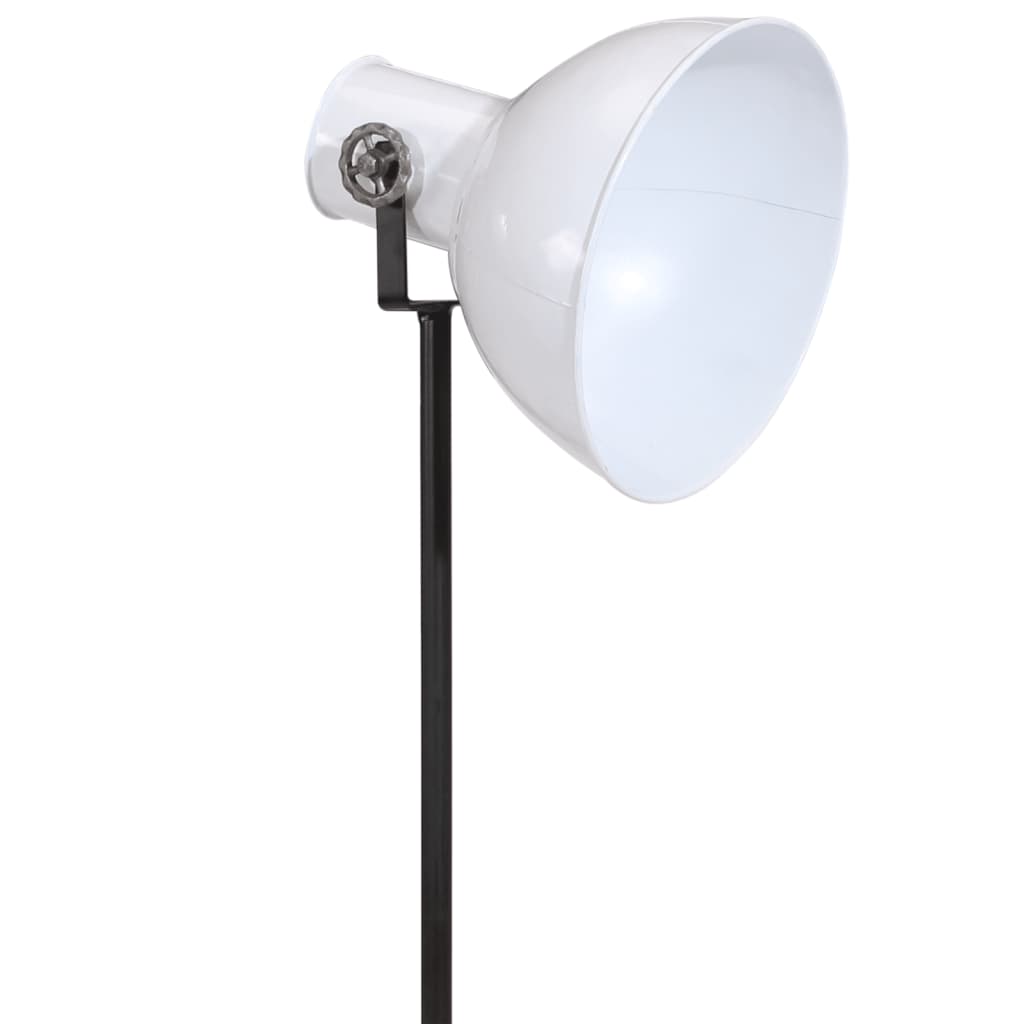 vidaXL Stoječa svetilka 25 W bela 75x75x90-150 cm E27