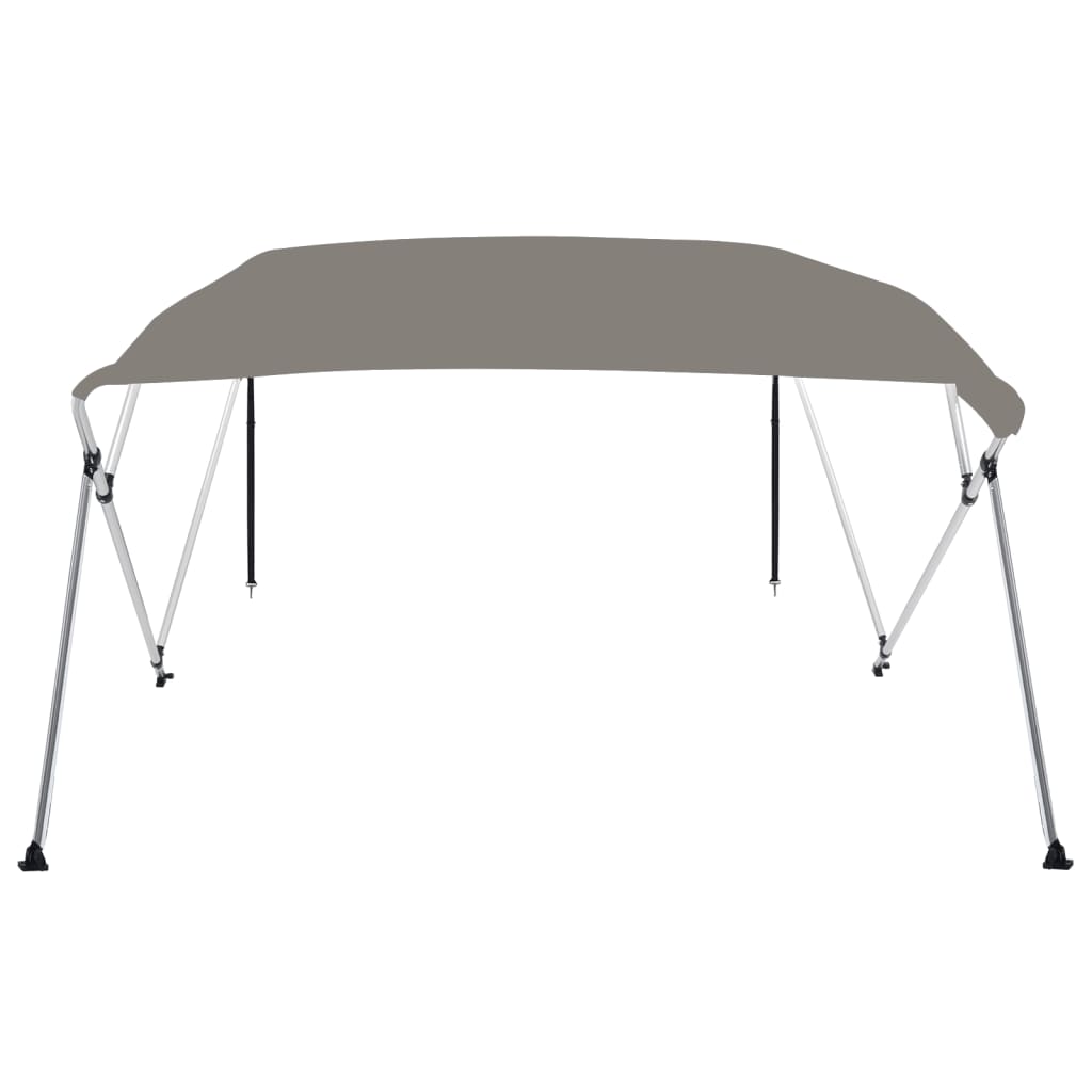 vidaXL Bimini tenda s 4 loki siva 243x244x137 cm