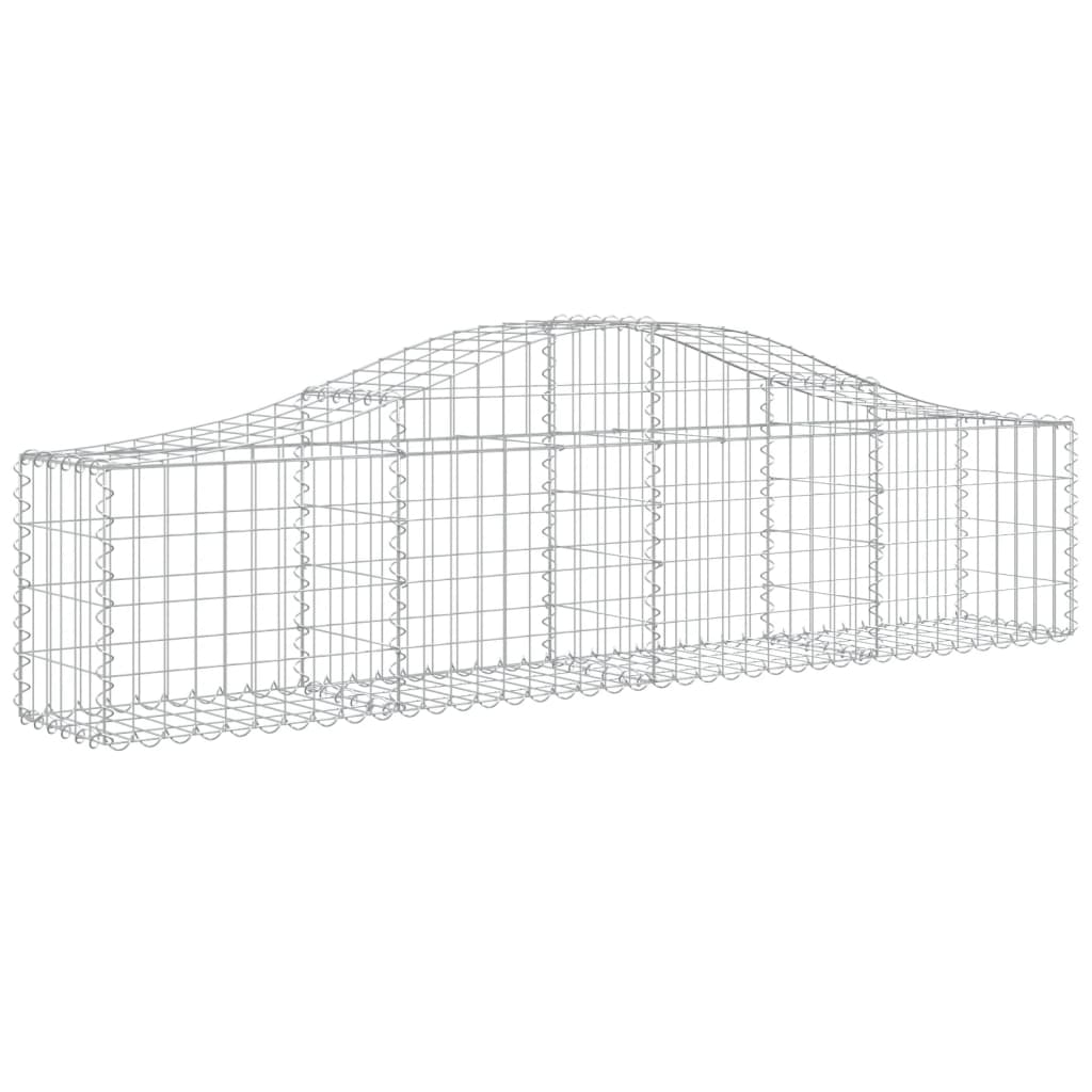 vidaXL Obokane gabion košare 10 kosov 200x30x40/60 cm pocinkano železo