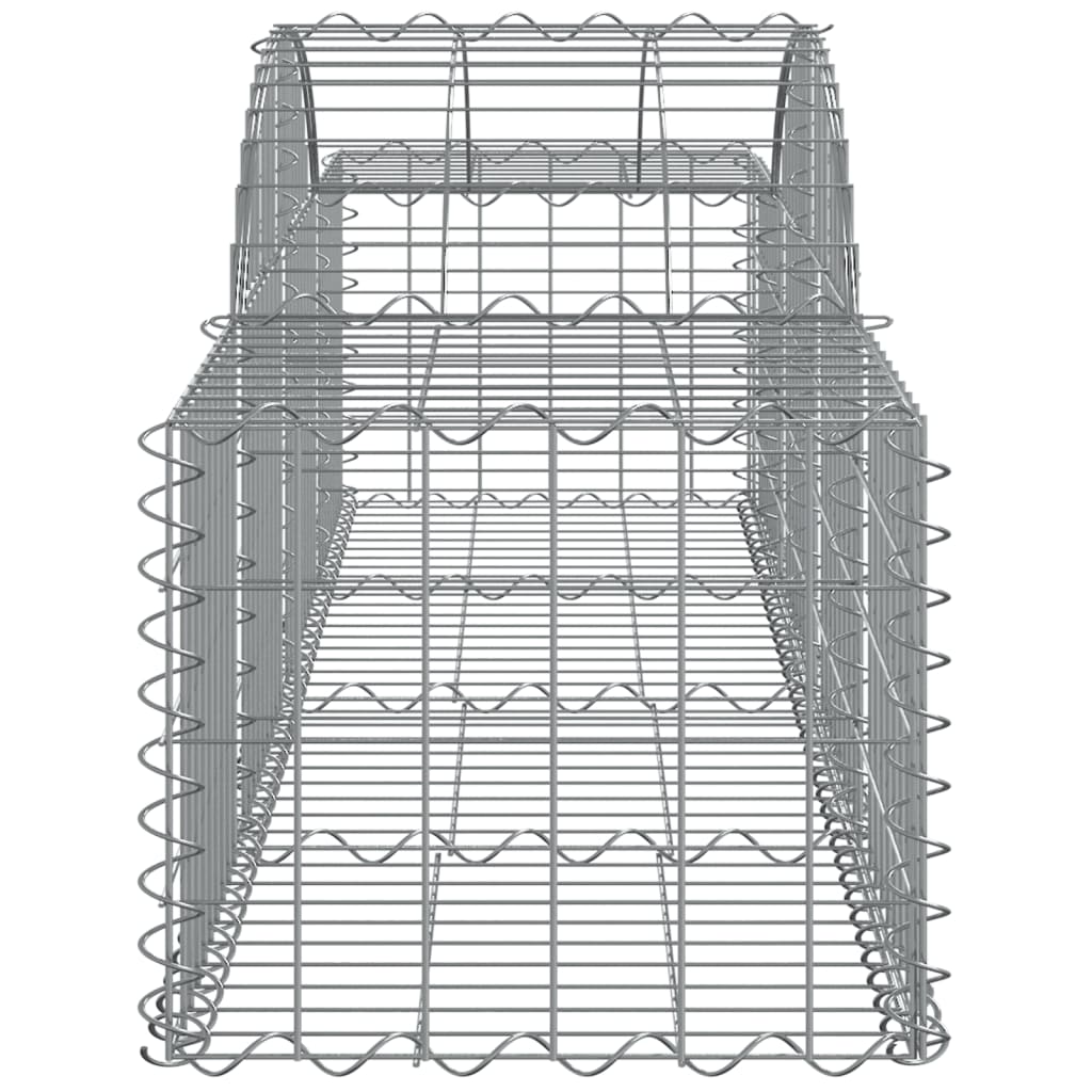 vidaXL Obokane gabion košare 5 kosov 200x50x40/60 cm pocinkano železo