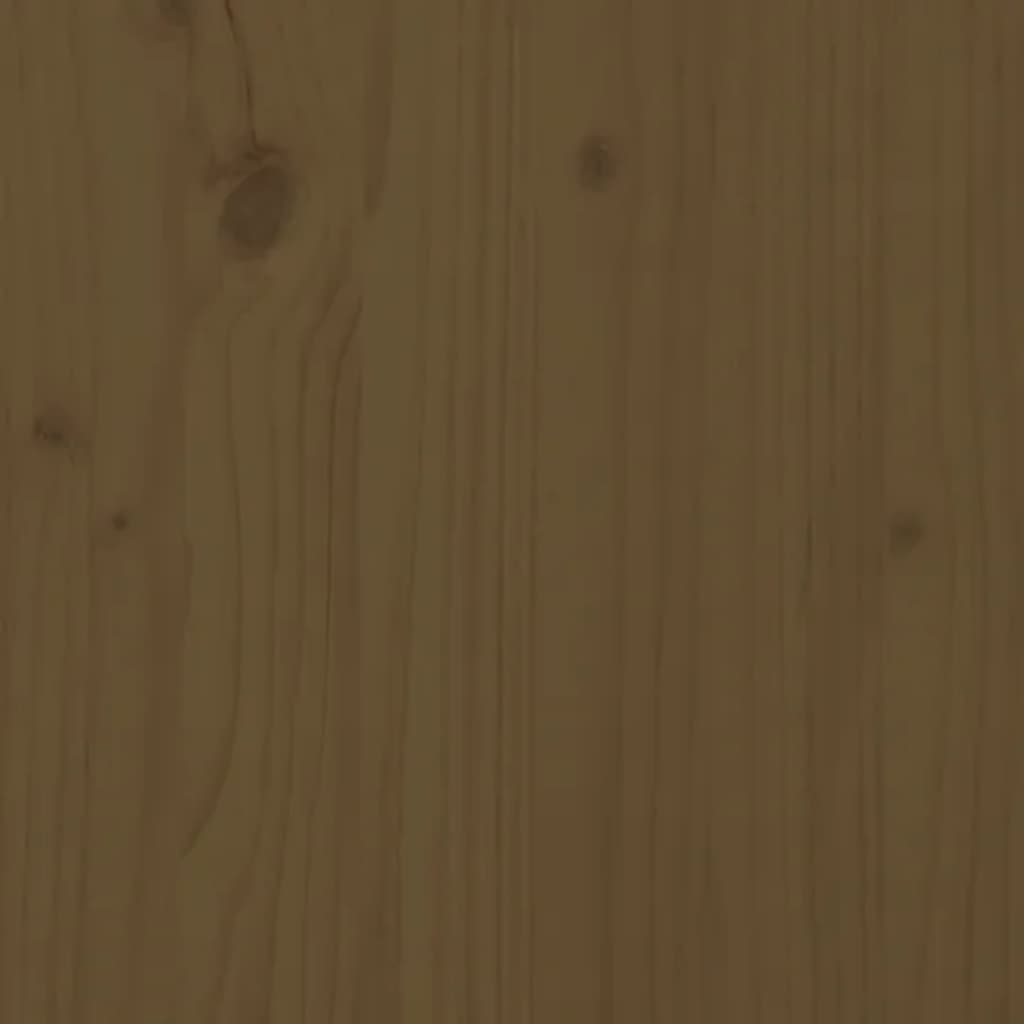 vidaXL Klubska mizica medeno rjava 100x50x41 cm trdna borovina