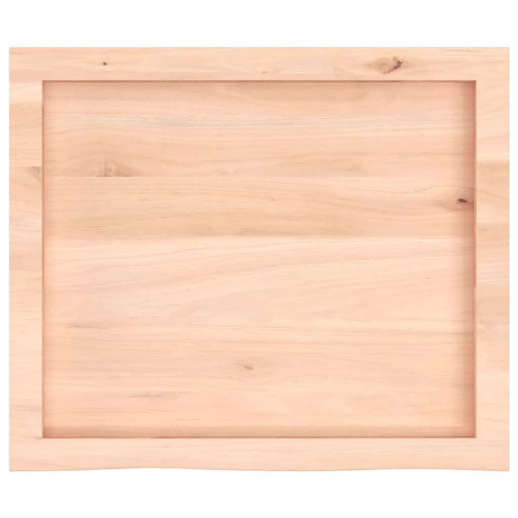 vidaXL Mizna plošča 60x50x(2-6) cm neobdelana trdna hrastovina