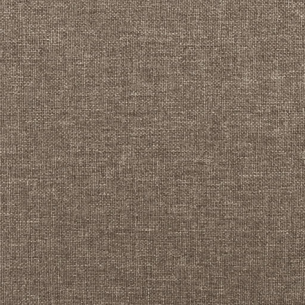 vidaXL Posteljni okvir taupe 90x200 cm blago