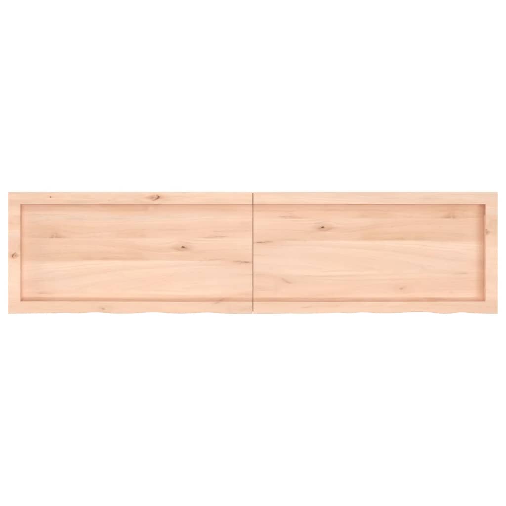 vidaXL Kopalniški pult 160x40x(2-4) cm neobdelan trden les