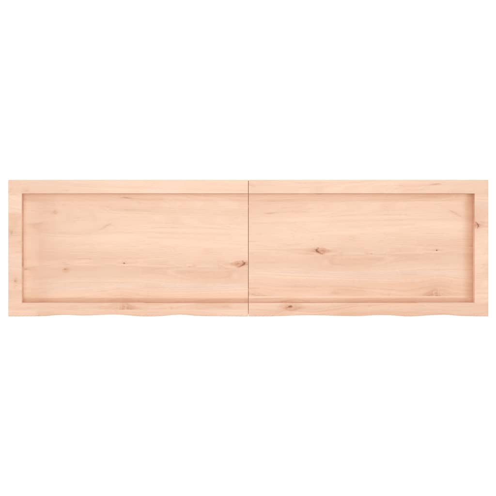 vidaXL Kopalniški pult 140x40x(2-4) cm neobdelan trden les