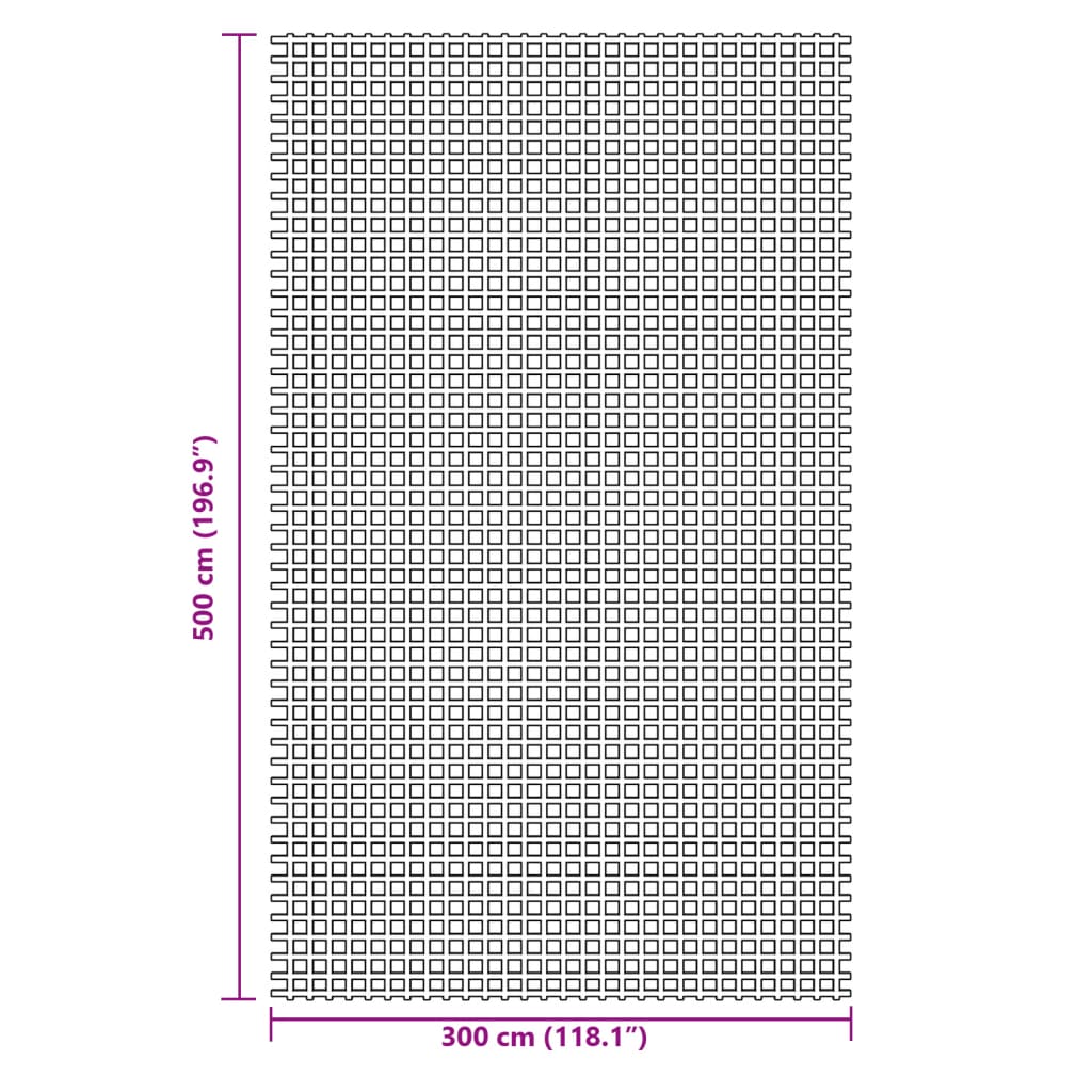 vidaXL Podloga za kampiranje zelena 5x3 m